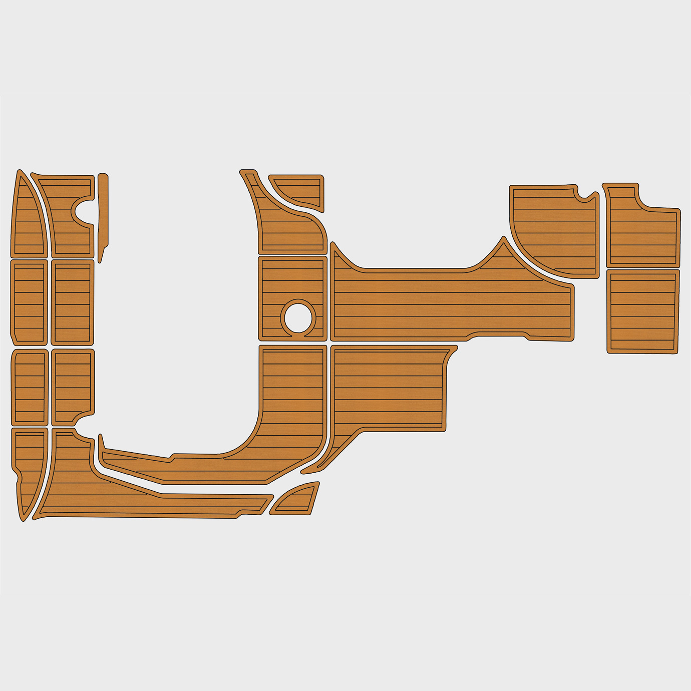 2007-2008 Sea Ray 290 Sundancer EVA Faux Teak Marine Floor
