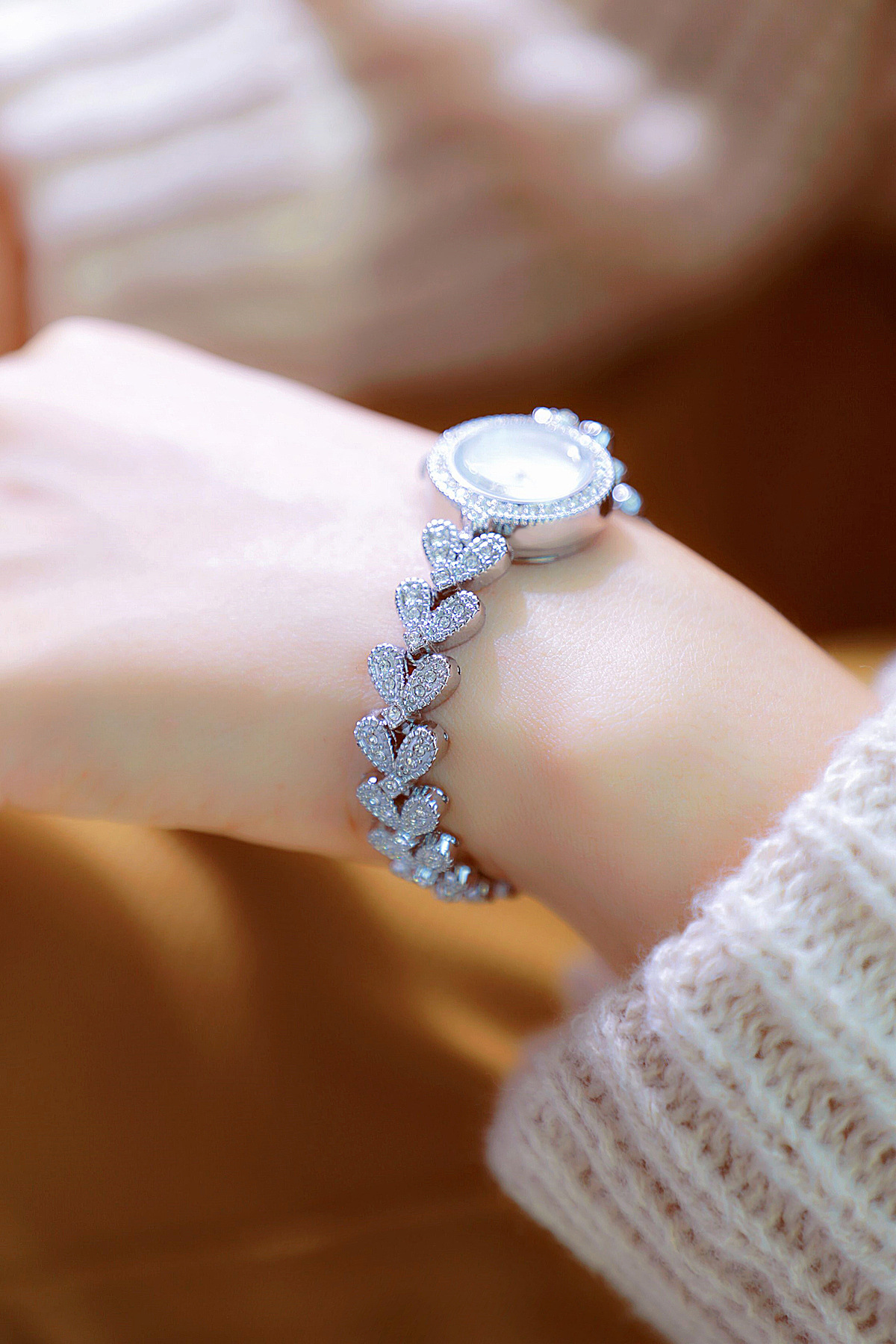 Jewelry Buckle Buckle Style Simple Style Classic Style Heart Shape Jewelry Buckle Quartz Women's Watches
