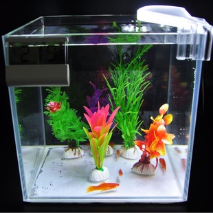 M3 White Fan-shaped LED Water Grass Clip Lamp Fish Tank Clip Lamp Highlight Mouth European Gauge American Gauge Aquarium Lighting