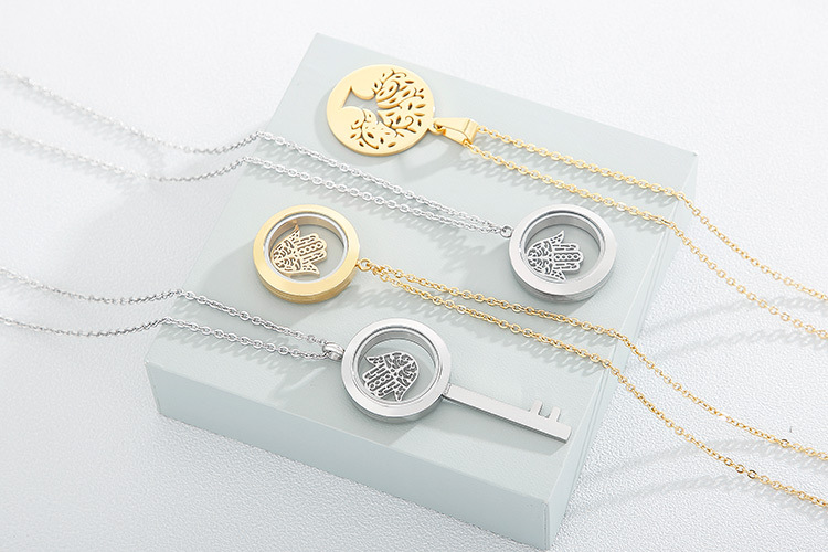 new fashion stainless steel clavicle chain necklace earrings sets accessories