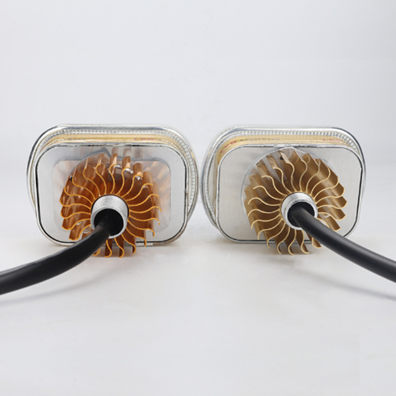 Motocicleta faro LED con flash de alto alcance de luz de paso integrado de la lámpara cuadrada 6 perlas de modificación