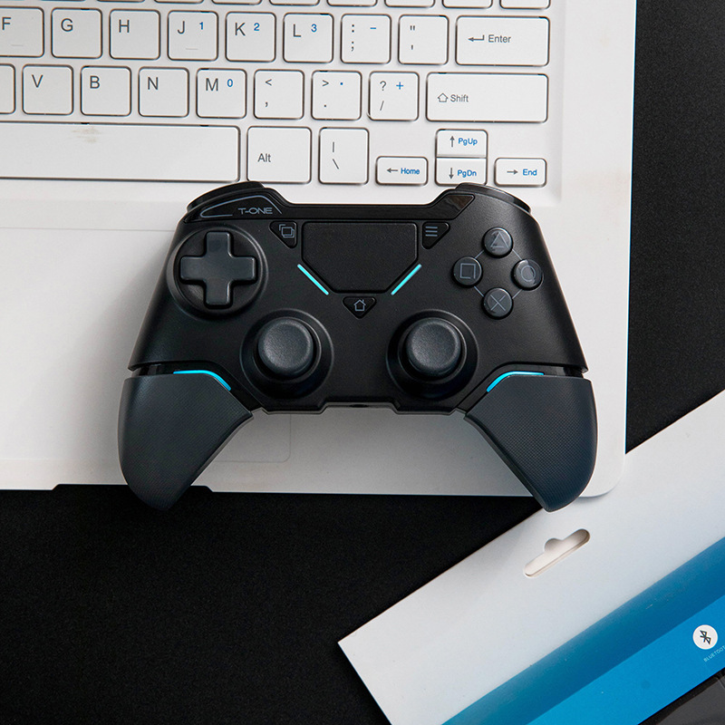 T1B コントローラー PS4 プロゲームコントローラー PC タブレットスチームダブル iOS 携帯電話ワイヤレス Bluetooth 振動|undefined