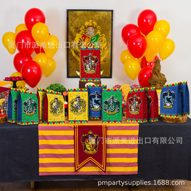 ハリーポッターのテーマのギフトバッグ子供の誕生日パーティーの装飾紙袋パーティーのポップコーンのギフトバッグ|undefined
