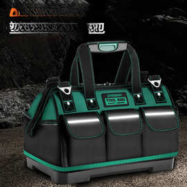 绿林多功能工具包电工帆布加厚木工工具袋大号维修收纳包