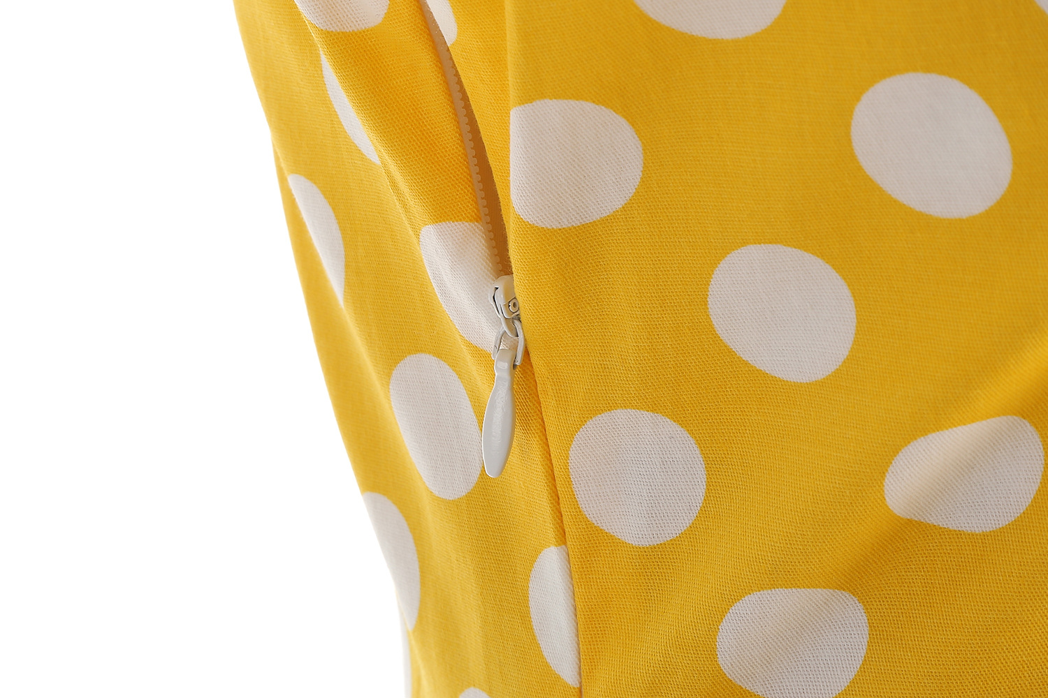 Hepburn-style Vintage Spring Outing Court-style Waist-cinching Light Dress, Annual Meeting Performance Outfit, Long_ecoleips.com