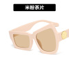 Sunglasses, glasses hip-hop style solar-powered, European style, 2022 collection