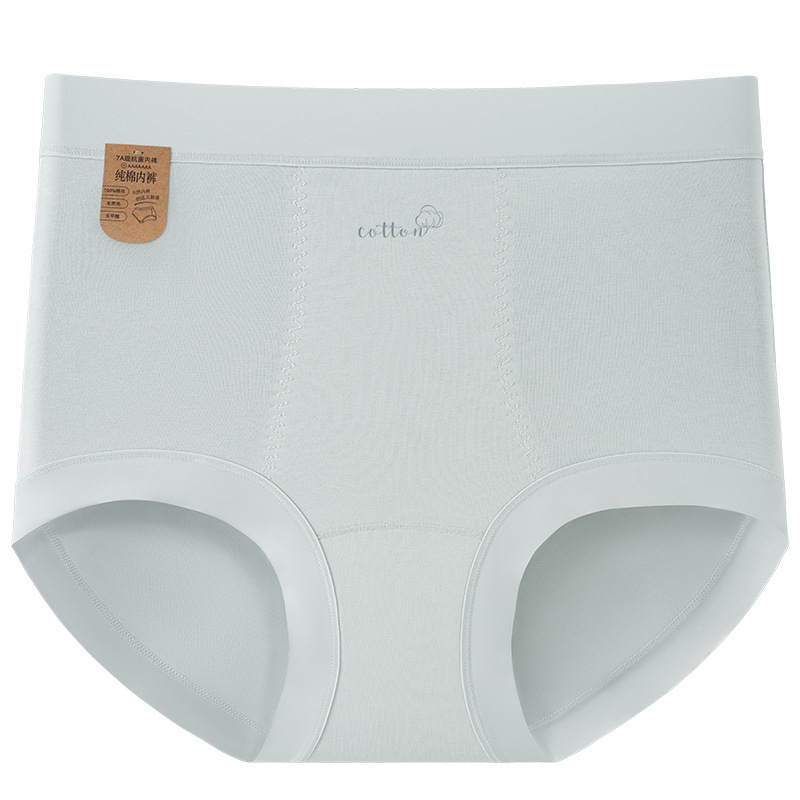 Ropa interior de algodón para cesárea 9A algodón antibacteriano entrepierna transpirable larga entrepierna alta cintura alta suave y agradable para la piel ropa interior de alta elasticidad mujer