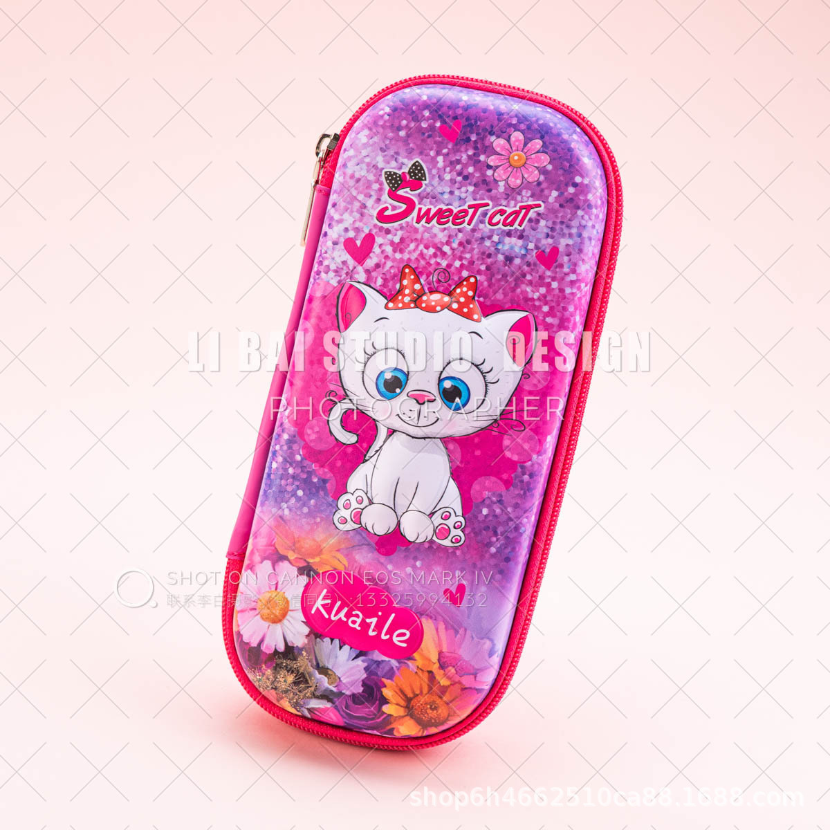 迪兰仕 Pencil case, capacious waterproof gift box for elementary school students for kindergarten, 3D