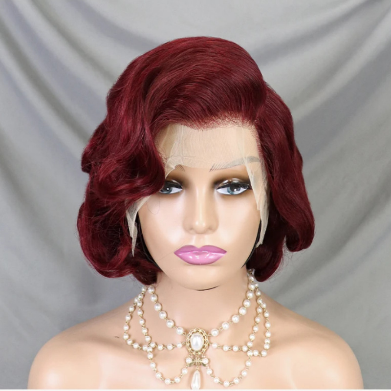 250g Weight Full Head Wigs Wig & Hair Extension Type Wigs Wig Accessories Short Curly Hair Wig Hairstyle Real Hair Hair Material Casual, Street Occasion Women's Gender Simple Style Style Women's Simple Style Casual Street Real Hair Short Curly Hair Wigs 11