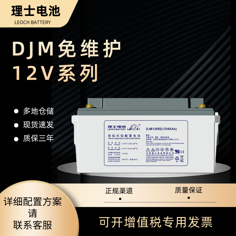 LEOCH理士蓄电池DJM12V全系列7/24/38/65S/100AH阀控式铅酸免维护