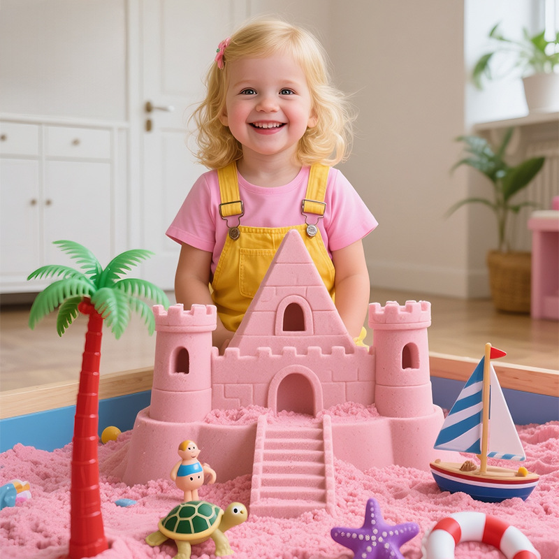 イビサ子供用スペースおもちゃの砂セット屋内マジックサンド安全ノンスティック手無臭パワーサンド卸売