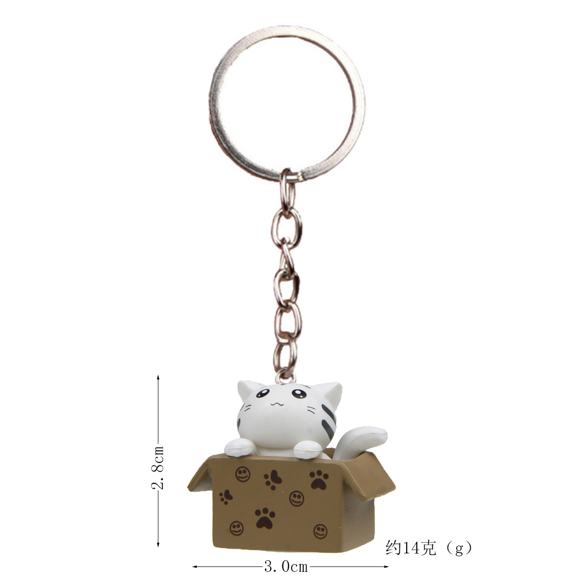 Plástico 3D tridimensional cuidado pareja dibujos animados cerradura llavero anillo cadena al por mayor