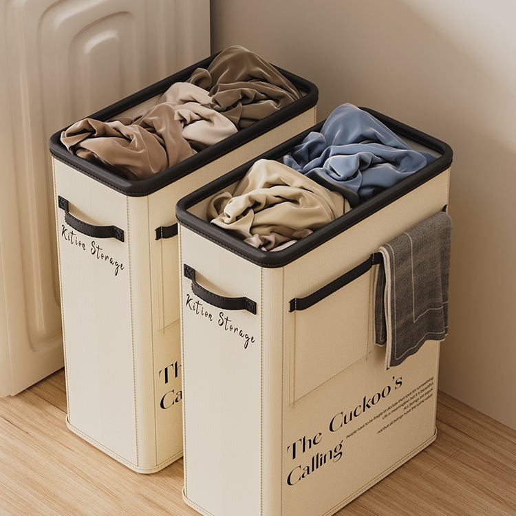 Dirty Clothes Basket Household Dirty Clothes Storage Basket Dirty Clothes Basket Bathroom Laundry Basket Foldableable Sandwich Storage Clothes Basket Bag