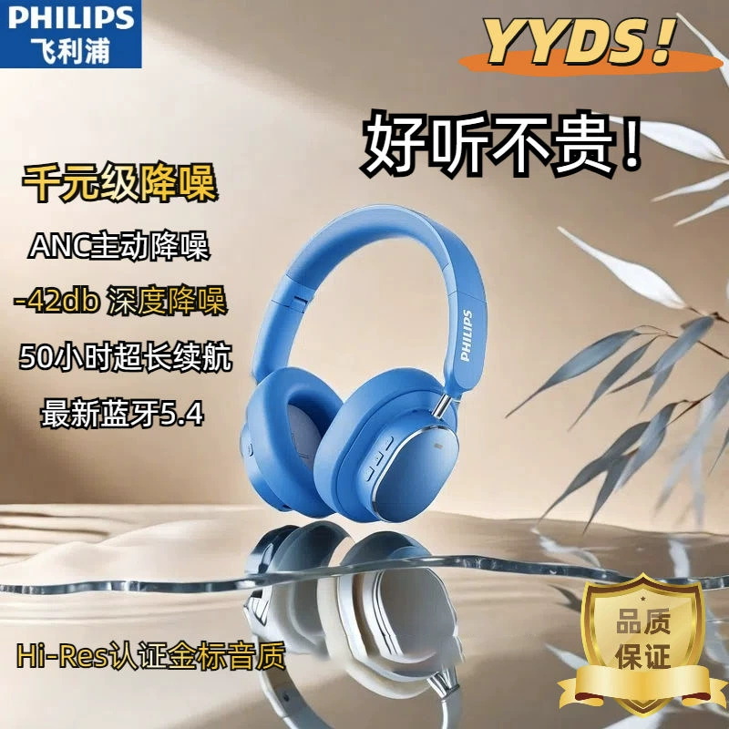 Наушники Philips, сверхдлинный кабель, для ноутбука и мобильного телефона, Bluetooth