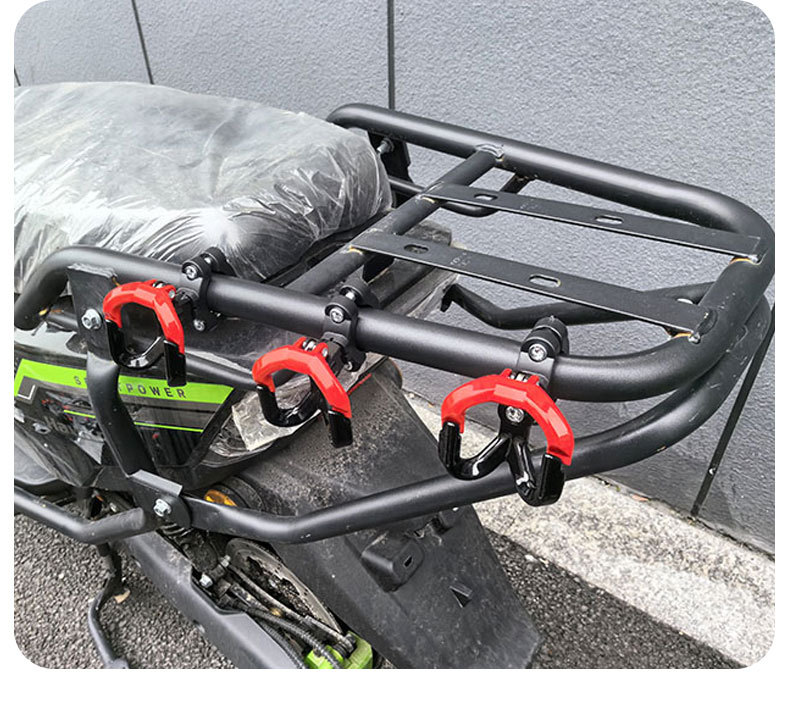 Electric Vehicle Protective Bar Delivery Hook Anti-Fall Hook Battery Motorcycle Bumper Metal Double Groove High Load-Bearing Strength
