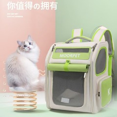 可扩展宠物夏天透气猫背包外出便携狗狗双肩包太空舱手提折叠猫袋