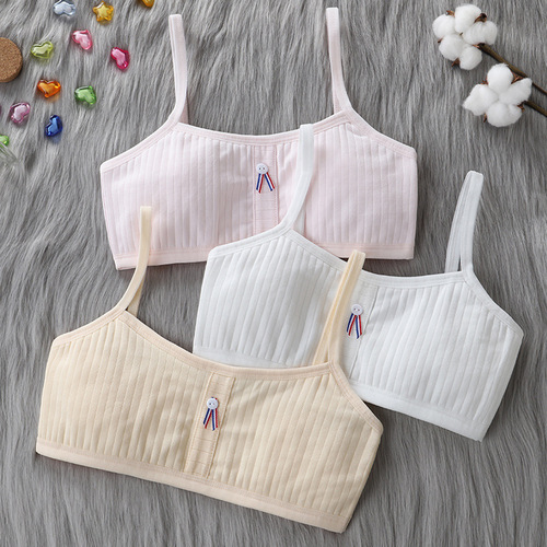 Girls' bras, girls' underwear, development period camisole, primary school students, junior high school students, comfortable, breathable, wire-free bras