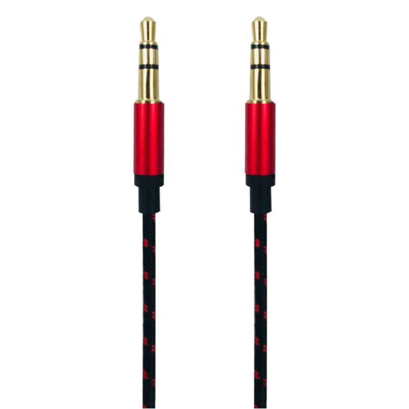 Аудиокабель AUX с нейлоновой оплеткой, автомобильный, 3,5 мм, штекер-штекер, для мобильных телефонов, для прямой трансляции, аудиогарнитура, высококачественный стереозвук