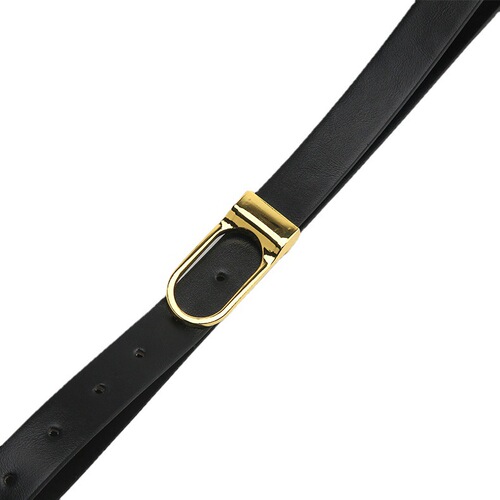 New retro snap buckle thin belt fashionable personalized buckle Korean style simple jeans dress decoration