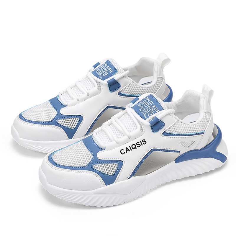 Zapatos de primavera de moda casual zapatos deportivos al aire libre de malla de aire plano transpirable zapatos de corredor de correa juvenil image 7