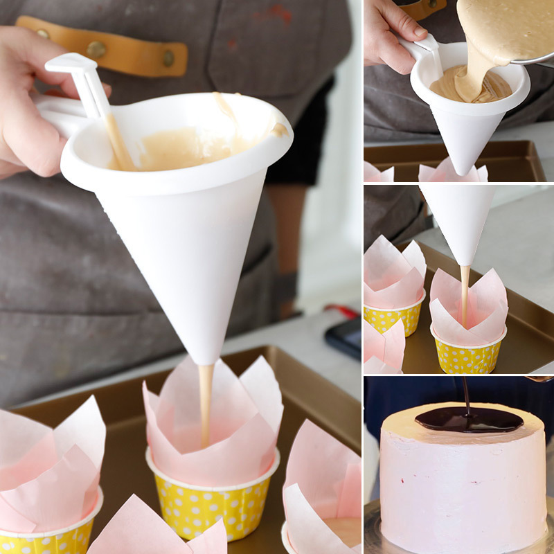 Cross-border kitchen baking tools cream cake dispenser measuring cup funnel oil funnel cream funnel batter funnel