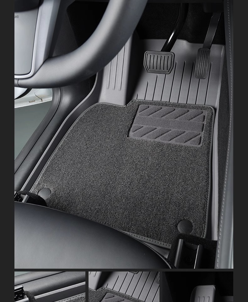 Suitable for Tesla's New Model Yl/Y/3 Floor Mats, Maternity-Grade Tpe Car Full-Cover Floor Mats, Car Interior