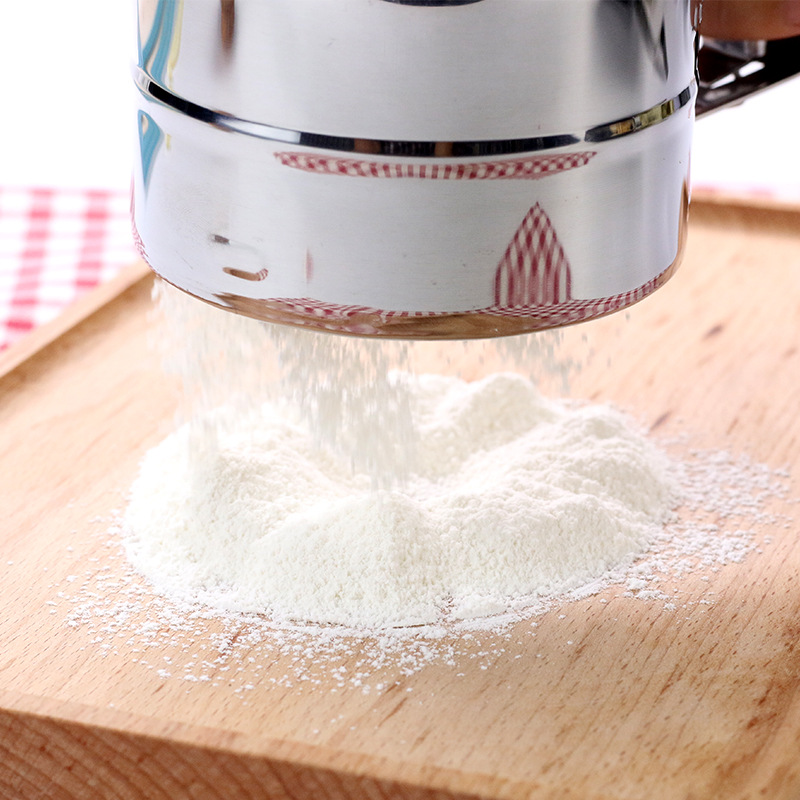 RP4T批发手动不锈钢杯式面粉筛 家用厨房过滤网细网糖粉筛 焙工具