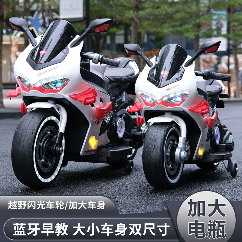 Новая детская электрическая мотоцикл Ducati, супер большой, двухколёсный, для мальчиков и девочек 3–15 лет, можно взять зарядку мотоцикла