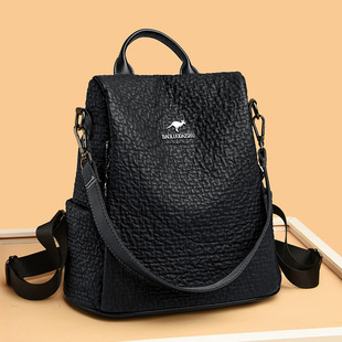 Cross-Border Elephant Pattern Backpack for Women 2024 New Versatile Large-Capacity Anti-Theft Travel Leisure Backpack Drop Shipping