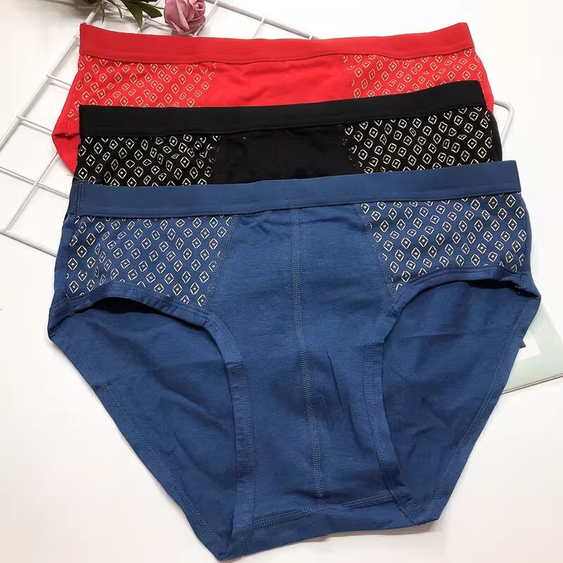 Men's Briefs 95 Cotton Breathable Sweat-Absorbent Large Size 5XL Worn to 85kg Fat Men's Pants Running Volume Promotion Special Batch