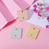 Square accessory stainless steel, pendant engraved, mirror effect