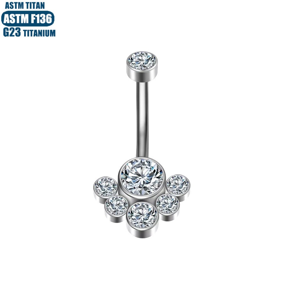 Silver pointed spike labret stud material detail