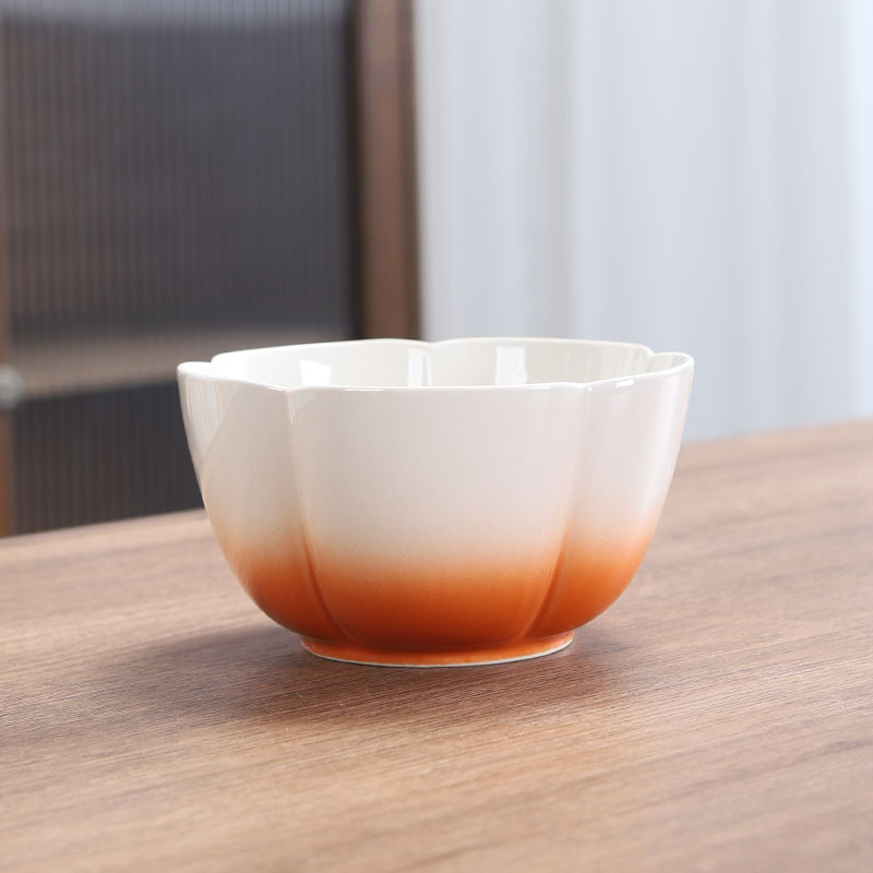 꽃잎 과일 플레이트-그라디언트 오렌지