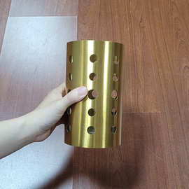 304加高筷笼子商用金色韩式烤肉夹餐具收纳圆形加厚不锈钢筷子筒