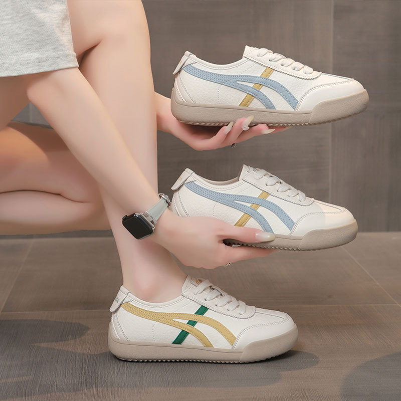 真皮软底德训鞋子女鞋阿甘鞋2025秋季新款百搭小白鞋休闲运动鞋子|undefined