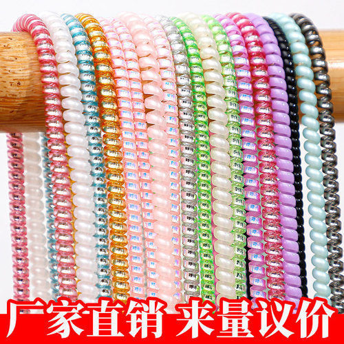 Wholesale universal 1.1 headphone laser plating headphone cable protection rope suitable for Apple and Android charging cable protective cover