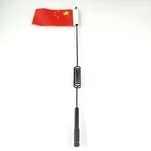 Car small red flag decoration telescopic flagpole Red Flag hand-cranked flag car outside flagpole flag wholesale five-star red flag
