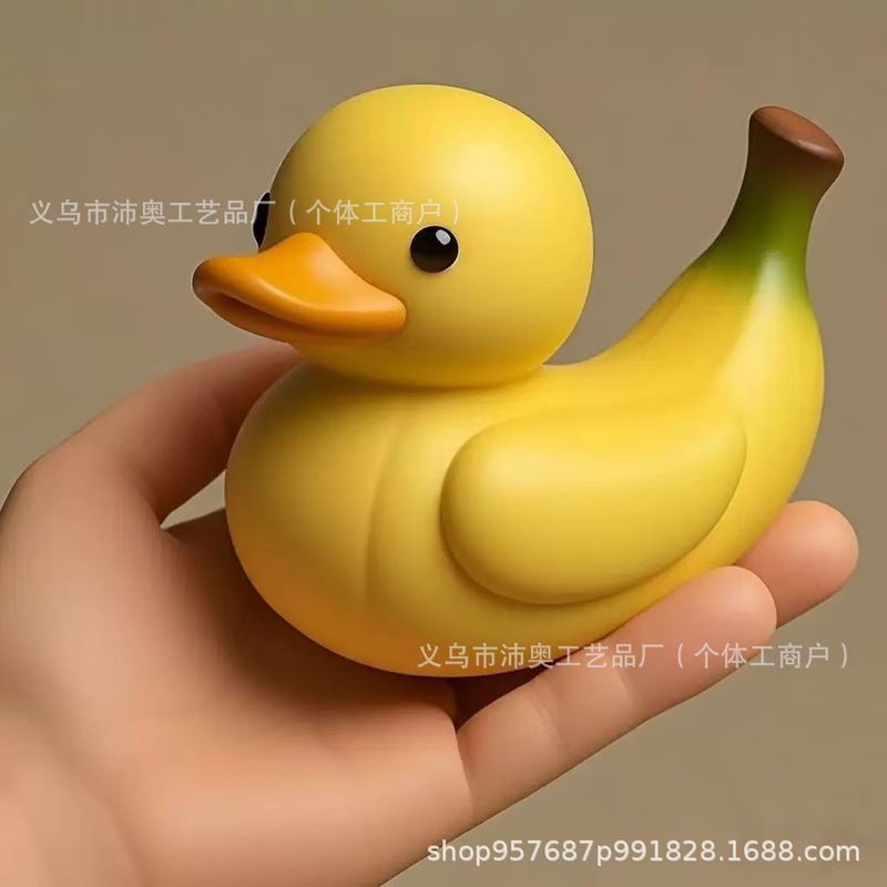 クロスボーダー Amazon 新しい愛らしいフルーツアヒルかわいいフルーツアヒルクリエイティブ樹脂クラフト装飾品|undefined
