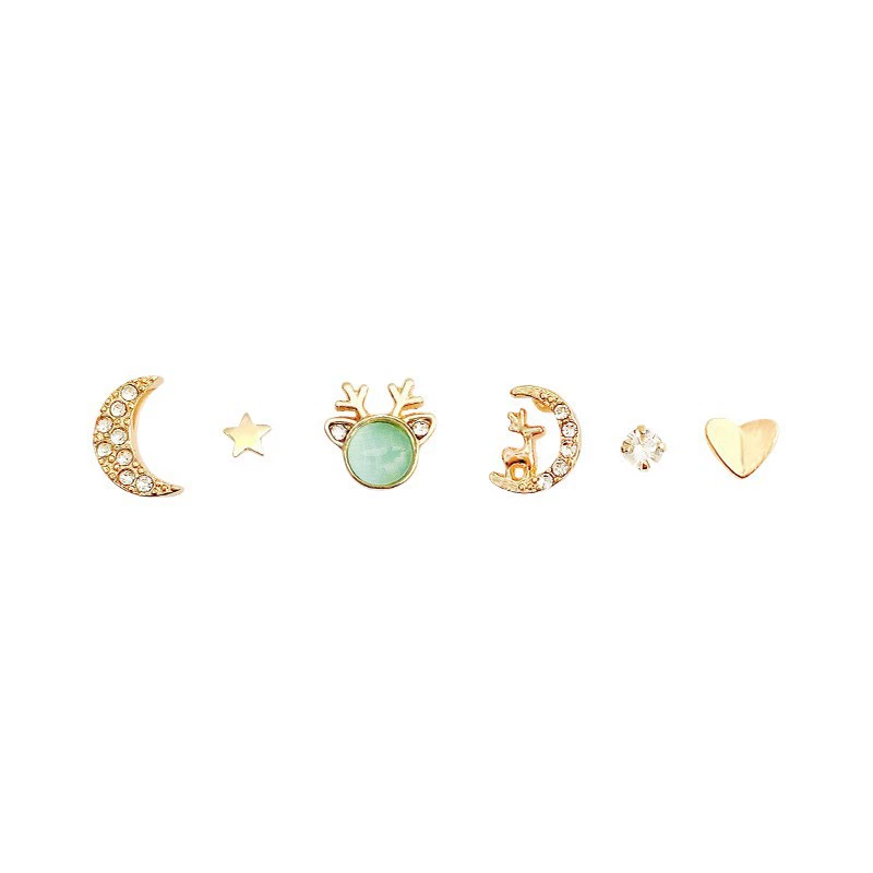 Small set, fashionable design earrings, silver 925 sample, simple and elegant design, light luxury style, high-quality style, trend of season