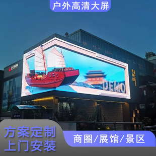 Naked eye 3D large screen outdoor full color HD screen P3P4