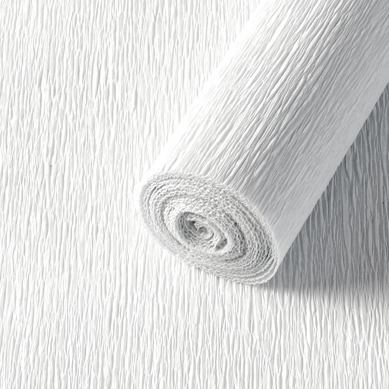 Thickened [white] crepe paper - 1 roll