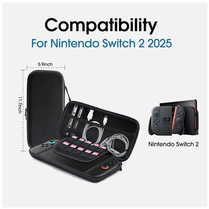 2025 Nintendo switch2 generación bolso de almacenamiento caja de protección de bolso caja de almacenamiento de consola de juegos Switch2