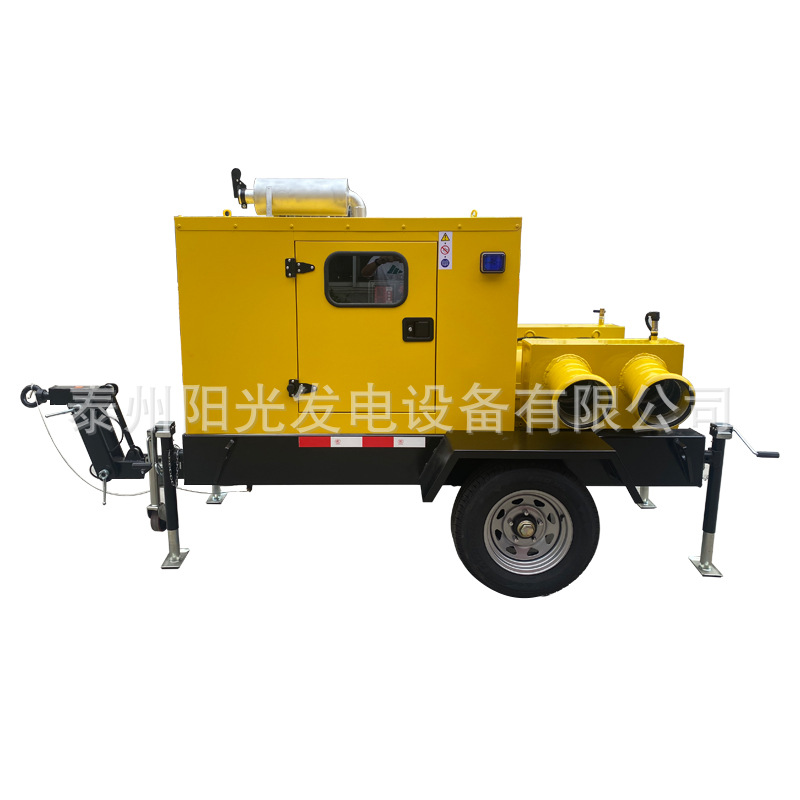 水泵拖车机组选配潍柴柴油机两轮拖车柴油机水泵机组价格厂家直销