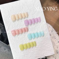 小穎美甲-7色奶油馬卡龍色系純色膠 牛奶瓶15ml甲油膠美甲光療膠