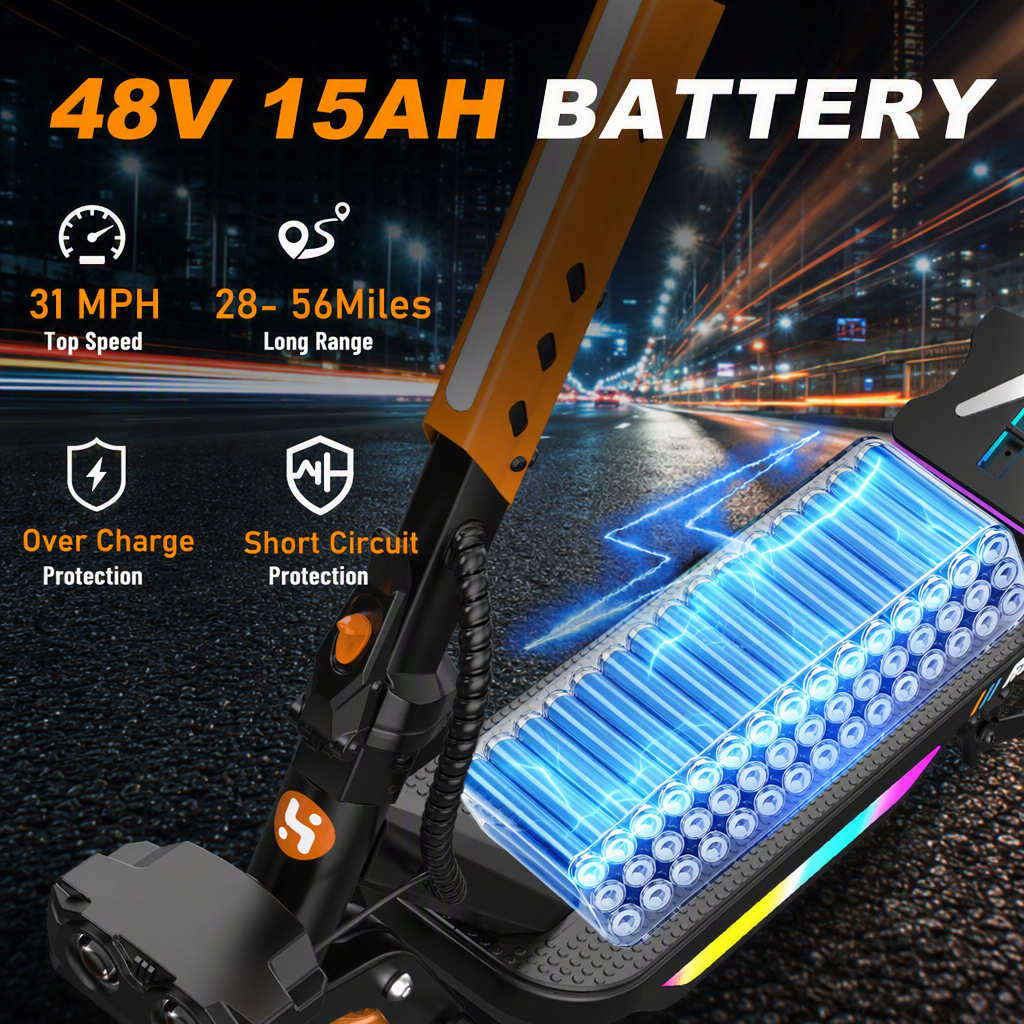 Factory wholesale European and American overseas warehouse 10inch Off-road electric scooter 2400W high power 48V long range shock absorption