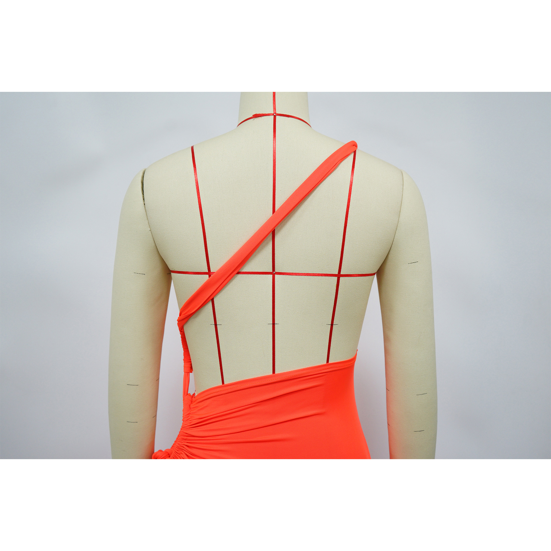 Women's Sexy Strapless Slit Dress Asymmetrical Neck Solid Color Fashion Dress for European And American Markets Cross Border E Commerce Amazon_ecoleips.com