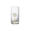 Fresh hand -painted little daisy hammer cup home drinking cup thick bottom heat resistance transparent glass cup fruit juice beer glass