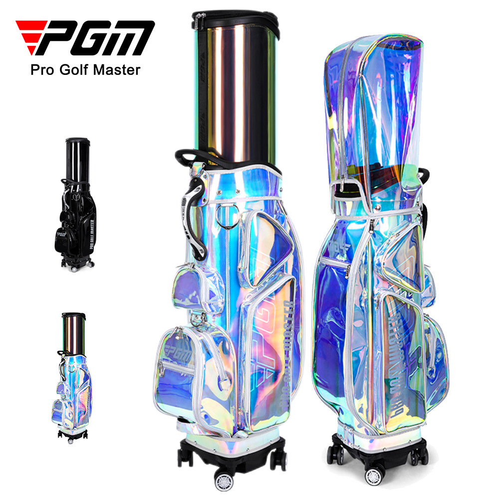 PGM 2022 new pattern Golf lady Colorful Telescopic ball waterproof The four round Aviation Checked bag