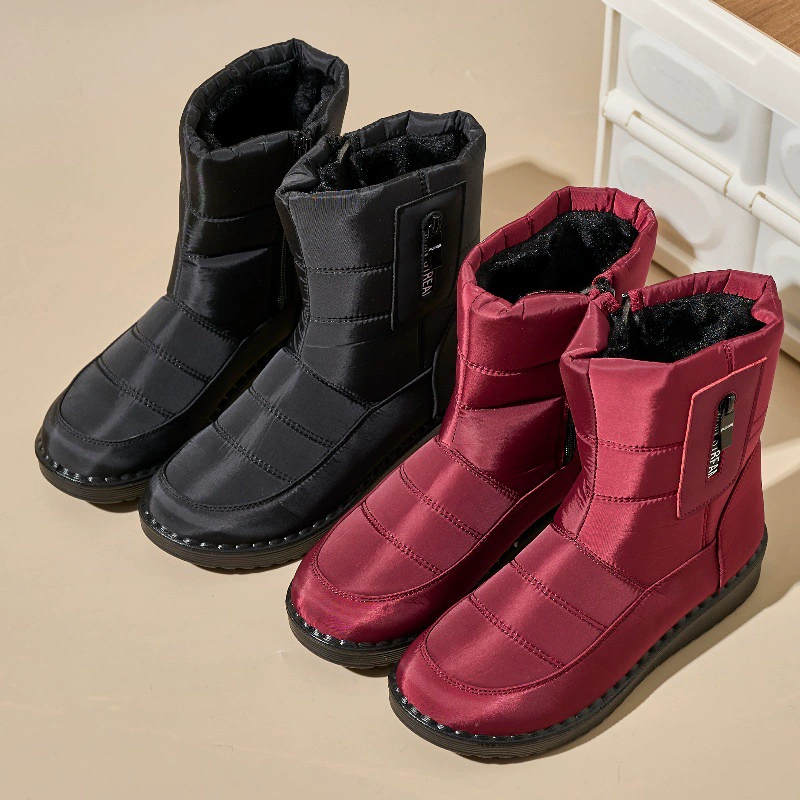 Трансграничные зимние новые снежные сапоги женская обувь большого размера плюс бархат теплая корейская версия хлопка с высокой трубкой толстые хлопковые сапоги для мужчин и женщин