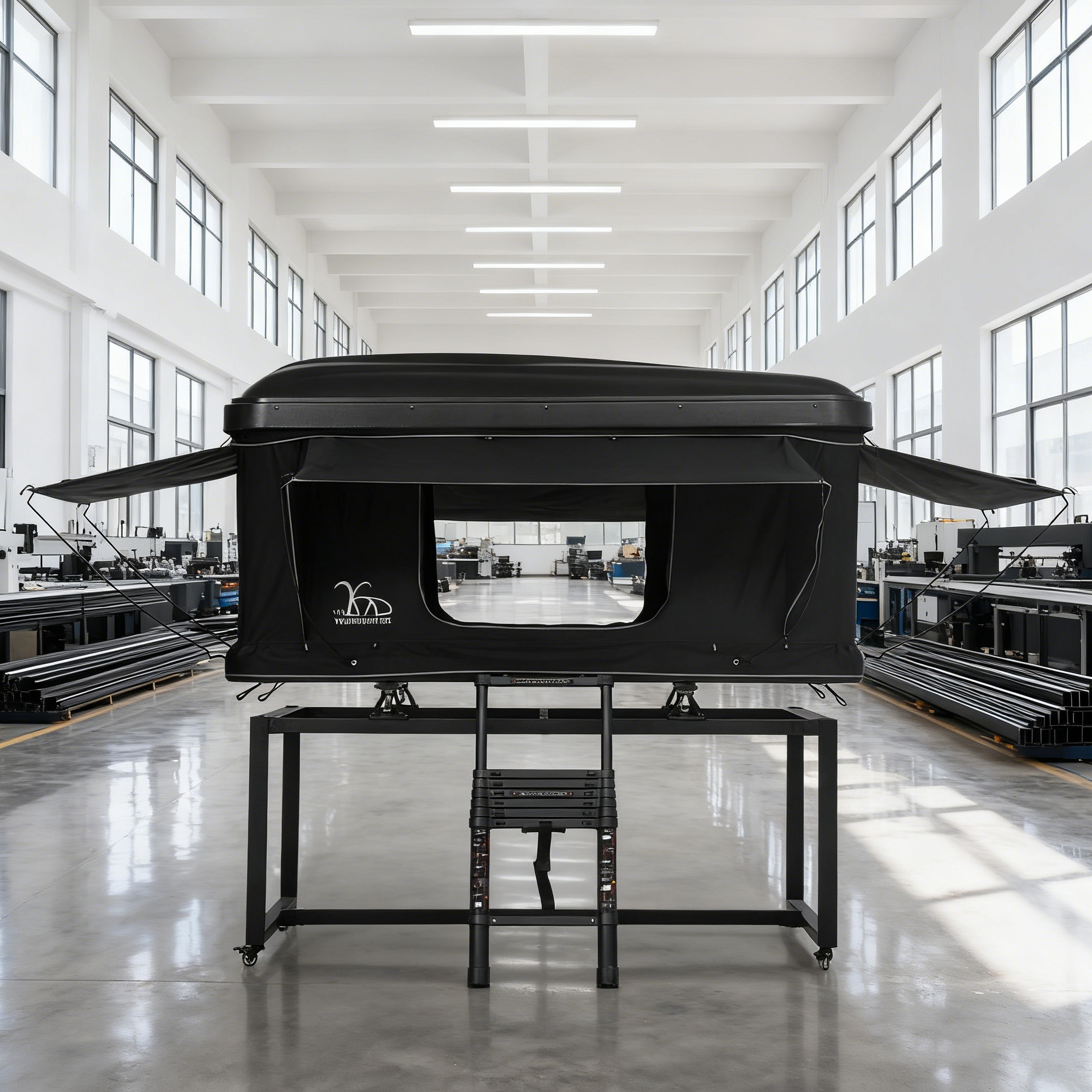 Plastico ABS protector solar anti-envejecimiento anti-UV elevación vertical carpa de techo hidráulica